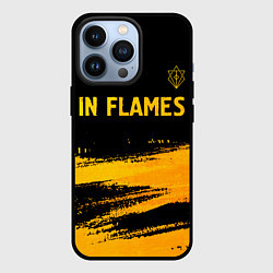 Чехол iPhone 13 Pro In Flames - gold gradient посередине