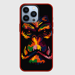 Чехол iPhone 13 Pro Морда гориллы поп-арт