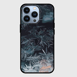 Чехол для iPhone 13 Pro Зимний шарм снежинок, цвет: 3D-черный