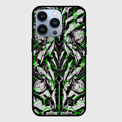 Чехол для iPhone 13 Pro Зелёная кибернетическая броня, цвет: 3D-черный