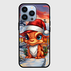Чехол для iPhone 13 Pro Символ нового 2024 года маленький дракон, цвет: 3D-черный