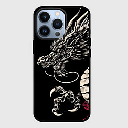 Чехол iPhone 13 Pro Japanese dragon - irezumi - art