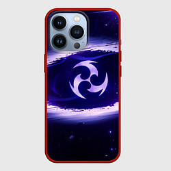 Чехол для iPhone 13 Pro Genshin Impact Raiden sign, цвет: 3D-красный