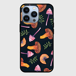 Чехол iPhone 13 Pro Goblincore - болотные грибы