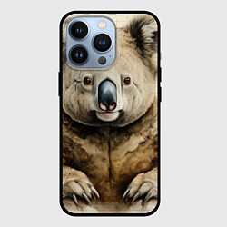 Чехол iPhone 13 Pro Коала в стиле диаграмм Давинчи