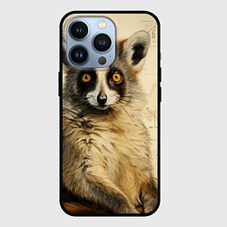 Чехол iPhone 13 Pro Лемур в стиле диаграмм Давинчи