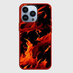 Чехол iPhone 13 Pro Пламя в темноте