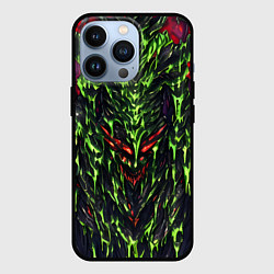 Чехол iPhone 13 Pro Green and red slime