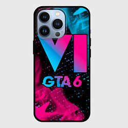 Чехол iPhone 13 Pro GTA 6 - neon gradient