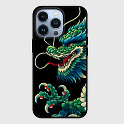 Чехол для iPhone 13 Pro Japanese irezumi - dragon, цвет: 3D-черный