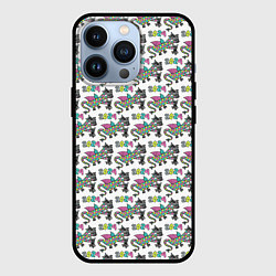 Чехол iPhone 13 Pro Паттерн детский со Змеем Горынычем