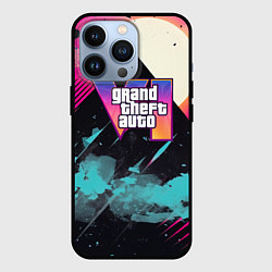 Чехол iPhone 13 Pro GTA 6 logo retro