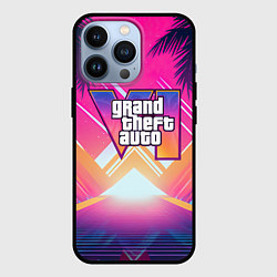 Чехол iPhone 13 Pro GTA6 hot summer Vaporwave