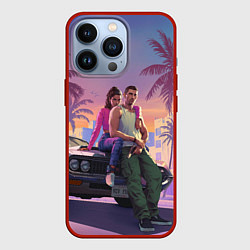 Чехол iPhone 13 Pro GTA 6 Люсия и Джейсен