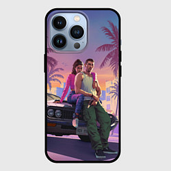 Чехол iPhone 13 Pro GTA 6 Люсия и Джейсен