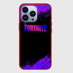 Чехол iPhone 13 Pro Fortnite epic games neon