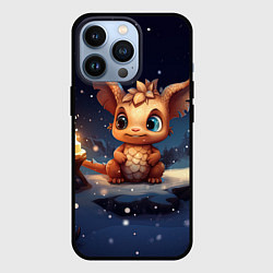 Чехол для iPhone 13 Pro Маленький дракон и огонька, цвет: 3D-черный