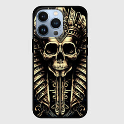 Чехол iPhone 13 Pro Золотой череп Египетского фараона