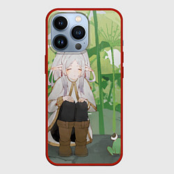 Чехол для iPhone 13 Pro Sousou no Frieren Фрирен Frog, цвет: 3D-красный