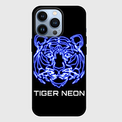 Чехол iPhone 13 Pro Tiger neon art