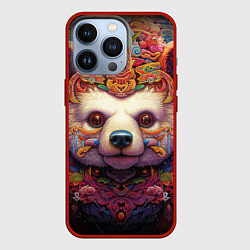 Чехол для iPhone 13 Pro Медведь мифический, цвет: 3D-красный