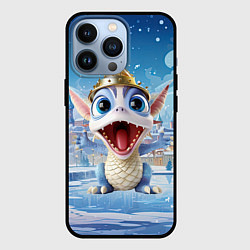 Чехол iPhone 13 Pro Дракон милый новогодний 2024 символ года