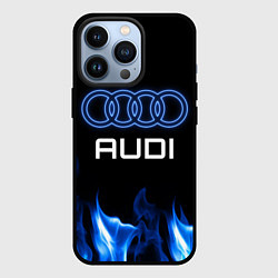 Чехол iPhone 13 Pro Audi neon art