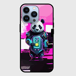 Чехол iPhone 13 Pro Funny panda - cyberpunk