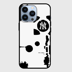 Чехол iPhone 13 Pro New York yankees - baseball team pattern