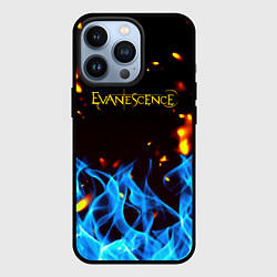 Чехол iPhone 13 Pro Evanescence огонь рок группа