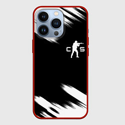 Чехол для iPhone 13 Pro Кс абстрактные краски текстура, цвет: 3D-красный