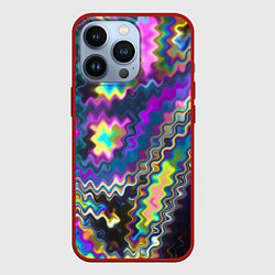 Чехол iPhone 13 Pro Неоновая волнистая рябь