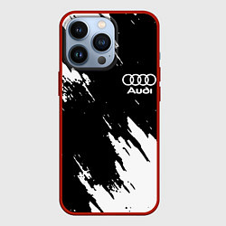 Чехол iPhone 13 Pro Audi краски белые
