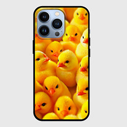 Чехол iPhone 13 Pro С желтыми цыплятами