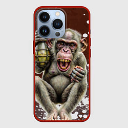 Чехол iPhone 13 Pro Обезьяна с гранатой в лапе