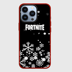 Чехол iPhone 13 Pro Fortnite новый год паттерн