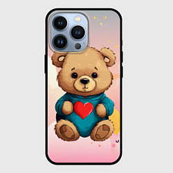 Чехол iPhone 13 Pro Плюшевый мишка с сердечком