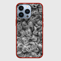 Чехол для iPhone 13 Pro Кудрявая шерсть баранов, цвет: 3D-красный