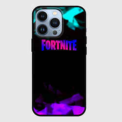 Чехол iPhone 13 Pro Fortnite neon geometry