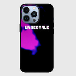 Чехол iPhone 13 Pro Undertale neon splash