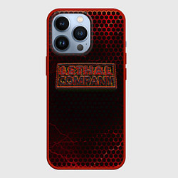 Чехол для iPhone 13 Pro Lethal Company: Armor, цвет: 3D-красный