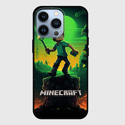 Чехол iPhone 13 Pro Персонаж в мире Minecraft