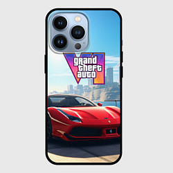 Чехол iPhone 13 Pro GTA 6 logo auto