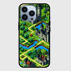 Чехол для iPhone 13 Pro Heroes of Might and Magic - pixel map, цвет: 3D-черный