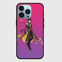 Чехол iPhone 13 Pro Genshin персонаж игры - Чжун Ли