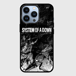 Чехол iPhone 13 Pro System of a Down black graphite