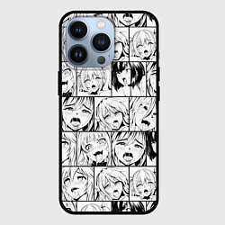 Чехол iPhone 13 Pro Ahegao pattern