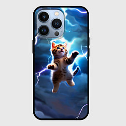 Чехол iPhone 13 Pro Гром кот и молния