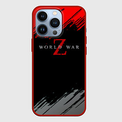 Чехол iPhone 13 Pro World war z краски текстура