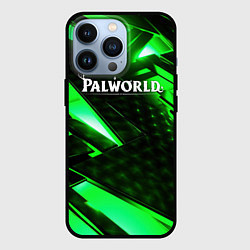 Чехол iPhone 13 Pro Palworld logo green neon